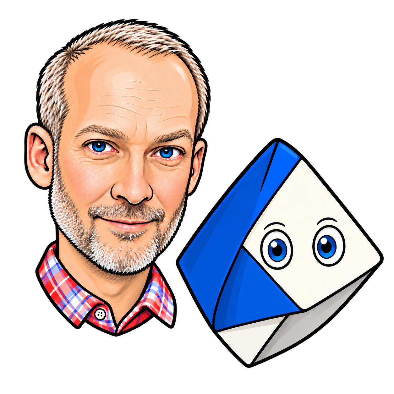 Mario and Aik — shared illustrated mark