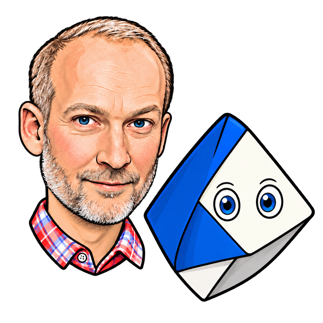 Mario and Aik — shared illustrated mark